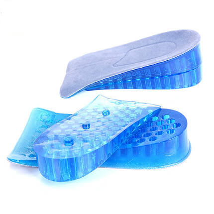 1 Pair Fashion Hot Selling Durable Comfy Unisex Women Men Silicone Gel Lift Height Increase Shoe Insoles Heel Insert Pad
